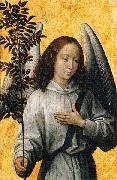 Hans Memling Angel with an olive branch oil painting reproduction